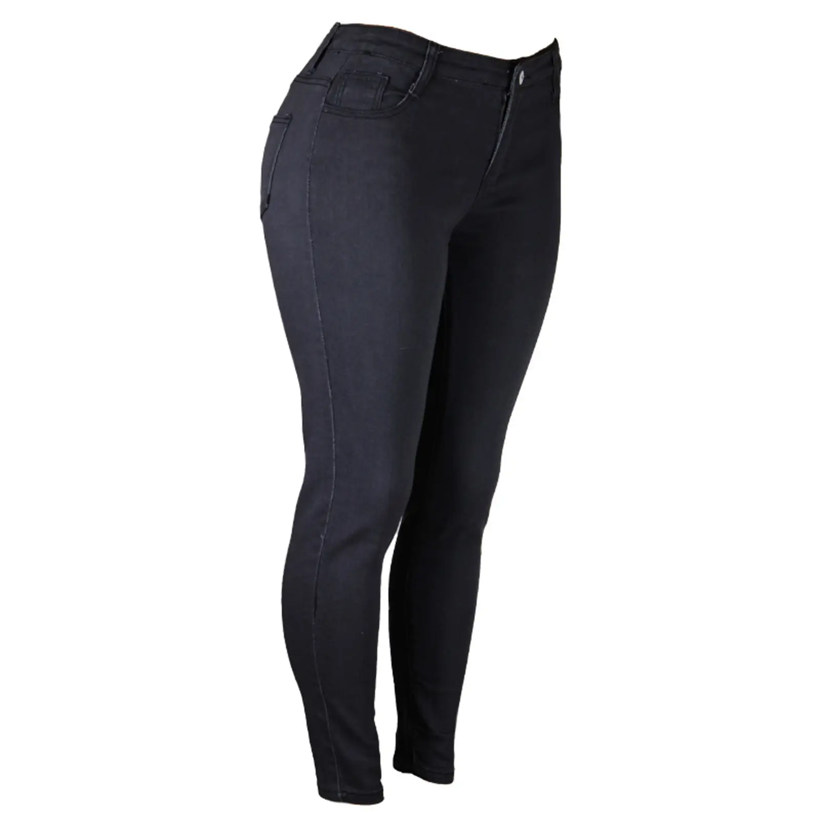 Women Blue Tight Denim Jeans 2022 Winter Commute — feature 12