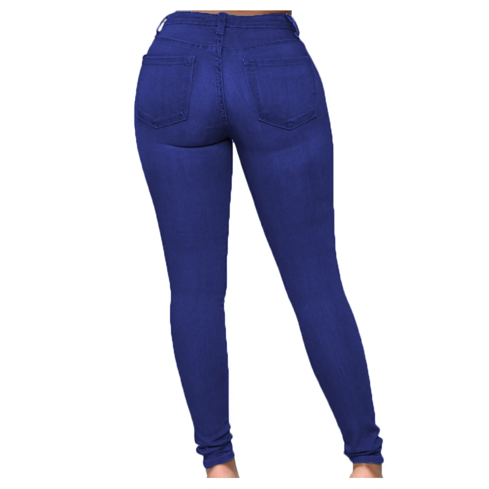 Women Blue Tight Denim Jeans 2022 Winter Commute — feature 23