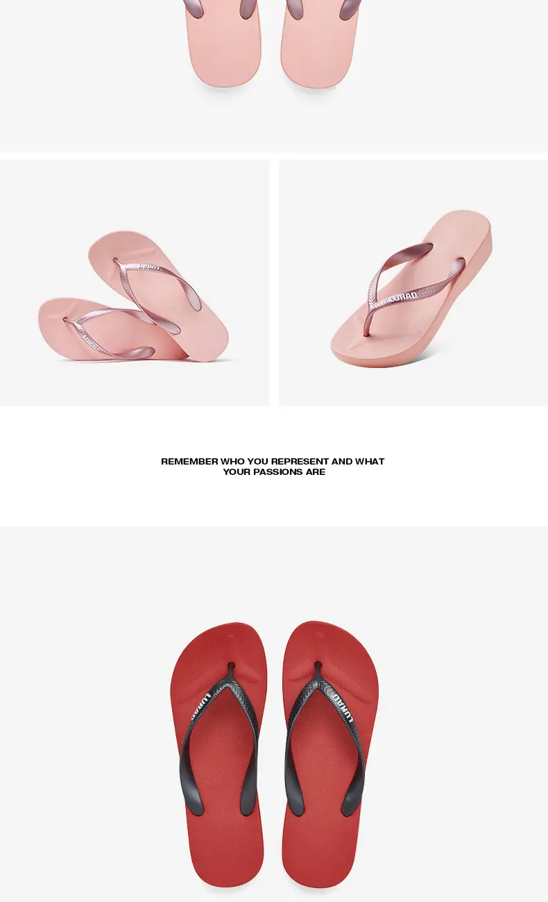 Luradi Pink Wedge Heeled Flip Flops Women Summer — feature 11