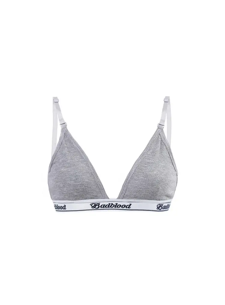 Badblood Women's Grey Ultra-Short Sports Tank Top T-Shirt — feature 3