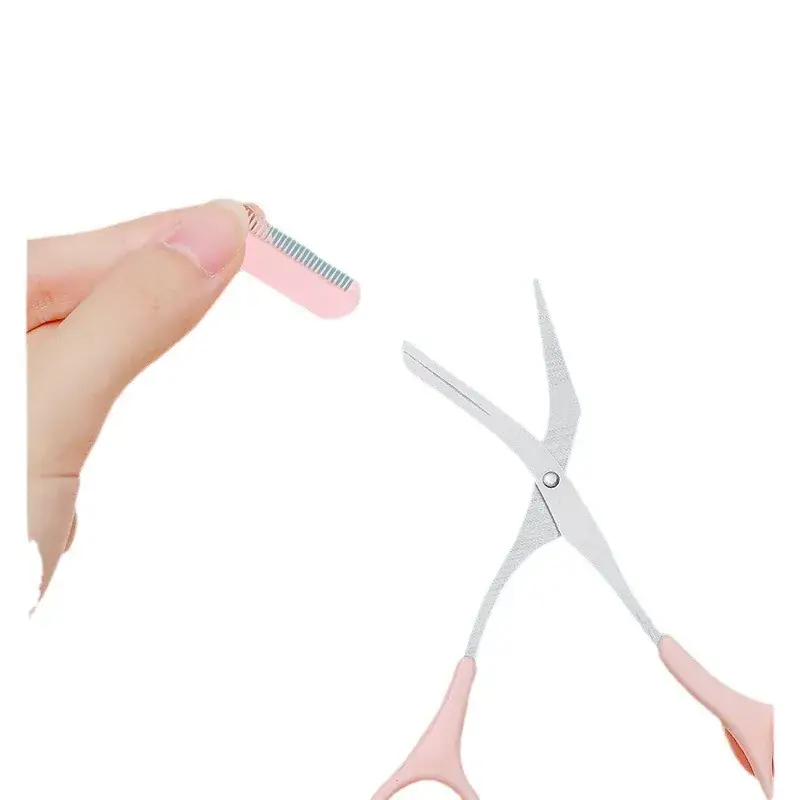 Macro eyebrow trimming tool with comb and scissors - Image 8