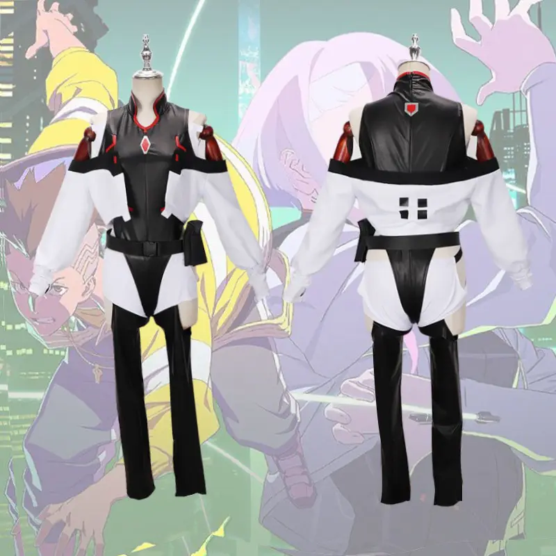 Cyberpunk Edge Walker Cosplay Suit White Black Red - Image 5