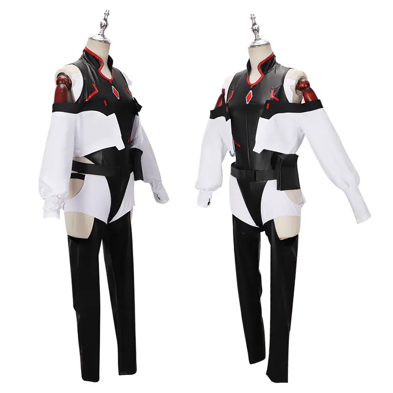 Cyberpunk Edge Walker Cosplay Suit White Black Red - Image 7