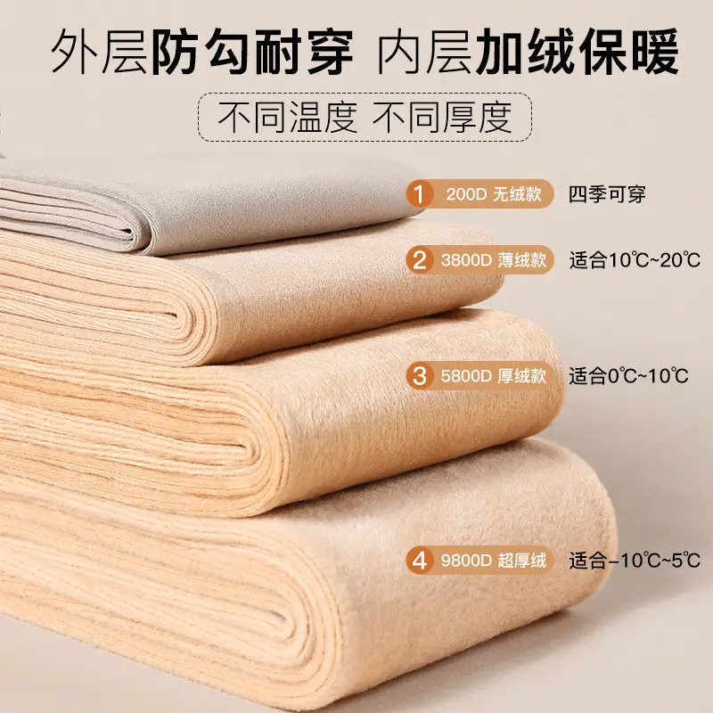 Naked Fake Meat Pantyhose Velvet Winter Black Silk Stockings