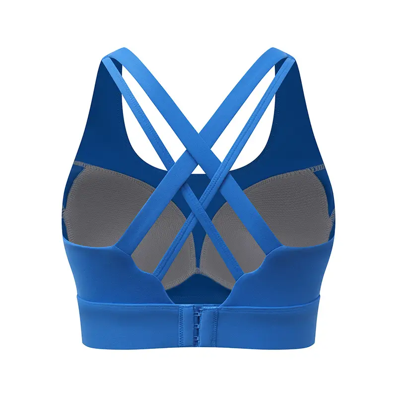 Fixed Chest Pad Vest Sports Bra Cross Beautiful Back Push-up Shockproof Yoga Fitness Plus Size One-piece Underwear
