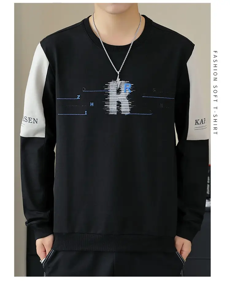 Men Black Graphic Sleeveless Sweater Top — feature 18