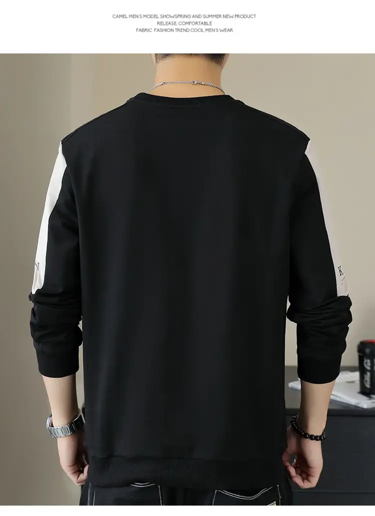 Men Black Graphic Sleeveless Sweater Top — feature 22