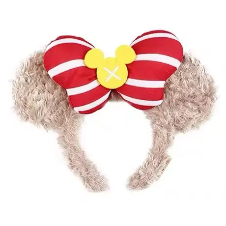 Cute Bear Ear Hair Band for Women Plush Bow Wash Face - Image 7
