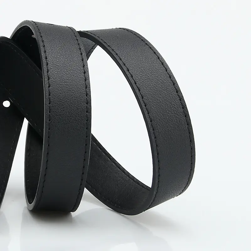 White D-Shape Alloy Buckle Belt for Women - Image 9