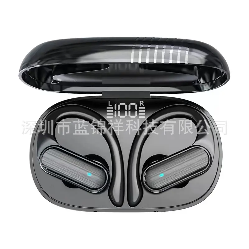 Wireless Bluetooth Headset Sports Running with Digital Display - Image 5