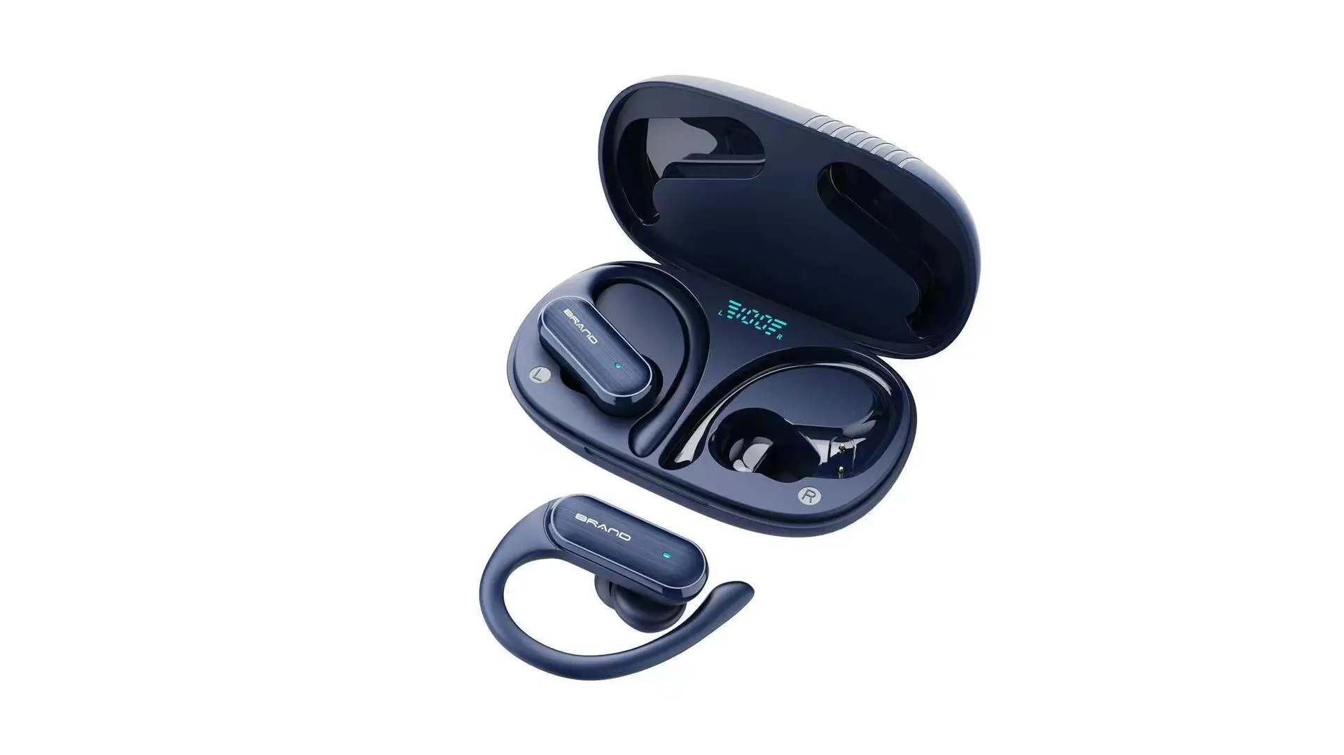 Wireless Bluetooth Headset Sports Running with Digital Display - Image 2