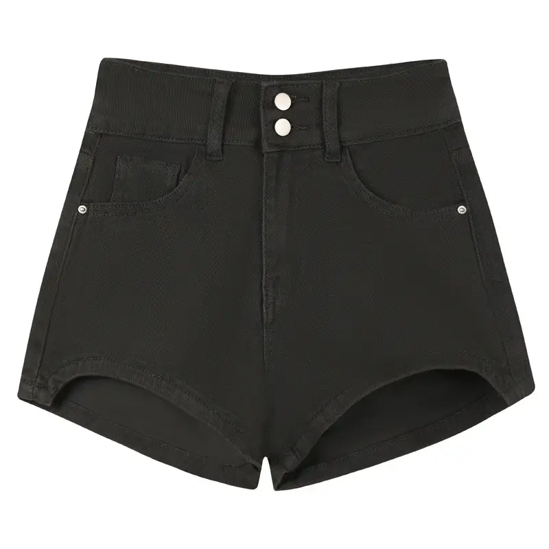 Women's Brown Fleece High Waist Shorts Set - Image 6