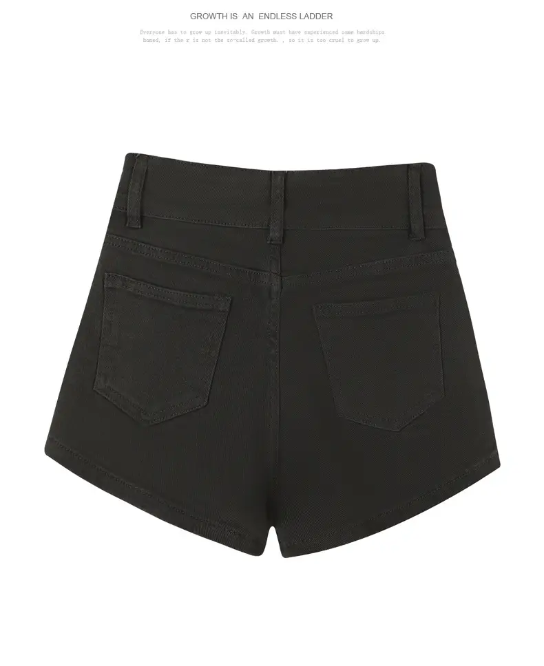 Women's Brown Fleece High Waist Shorts Set — feature 15