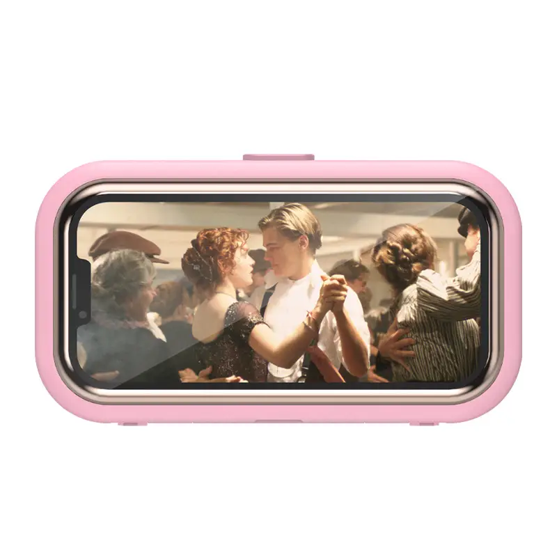 360-Degree Rotating Retractable Waterproof Mobile Phone Box Without Punching Bathroom Waterproof Bracket Toilet Bathing Drama Artifact