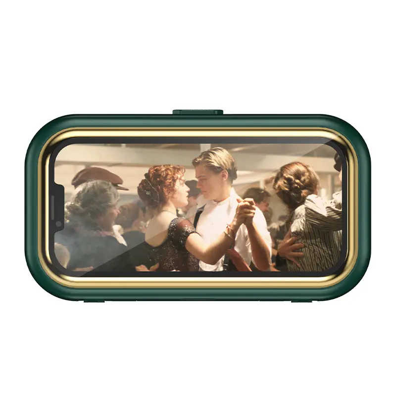 360-Degree Rotating Retractable Waterproof Mobile Phone Box Without Punching Bathroom Waterproof Bracket Toilet Bathing Drama Artifact