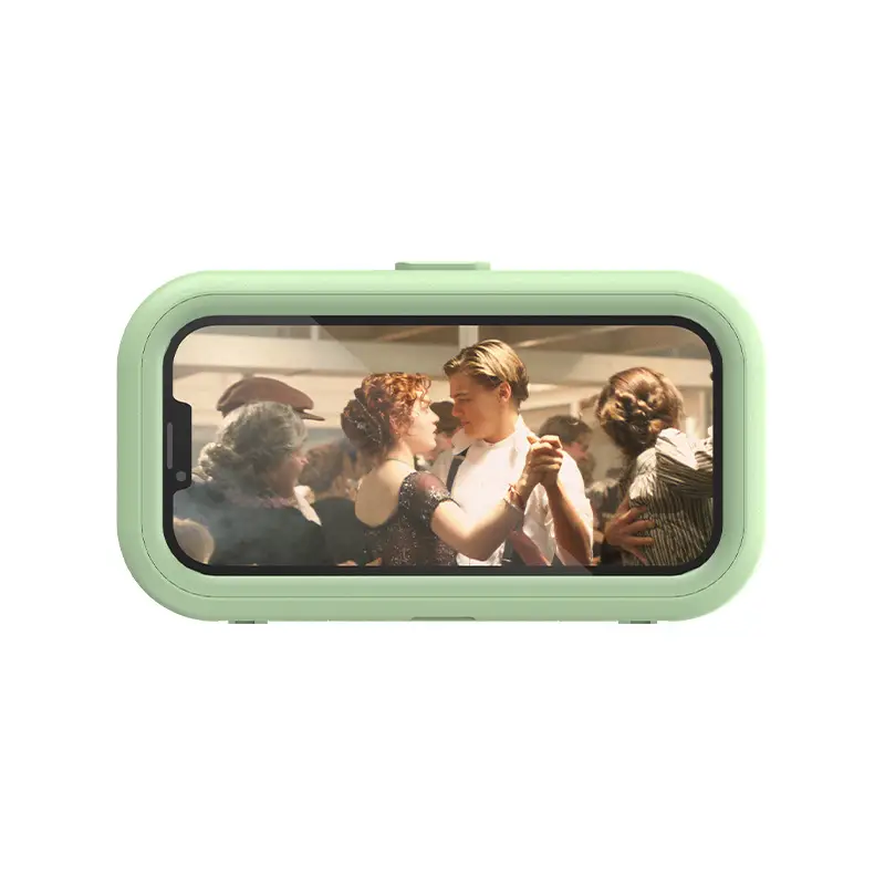 360-Degree Rotating Retractable Waterproof Mobile Phone Box Without Punching Bathroom Waterproof Bracket Toilet Bathing Drama Artifact