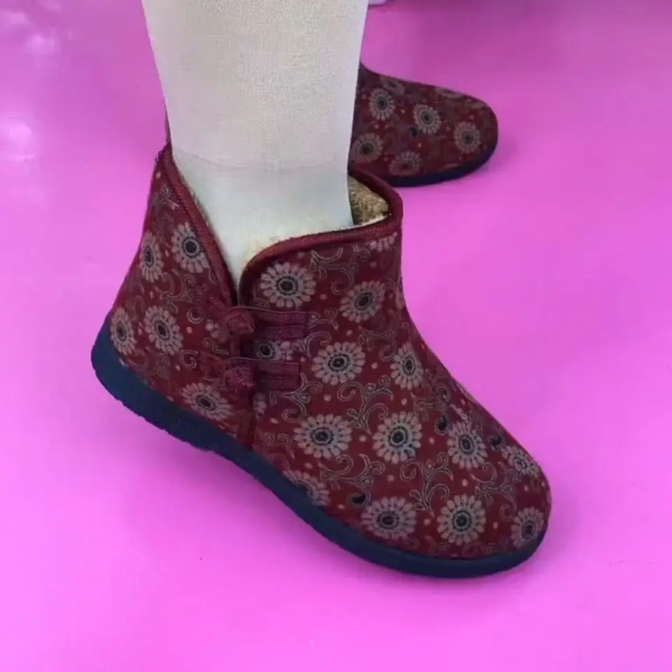 2026 New Style Old Beijing Cotton Shoes, Winter Fleece-Lined and Thickened Mom Shoes, Soft-Soled Non-Slip Elderly Shoes, Warm Women's Cotton Shoes — feature 8