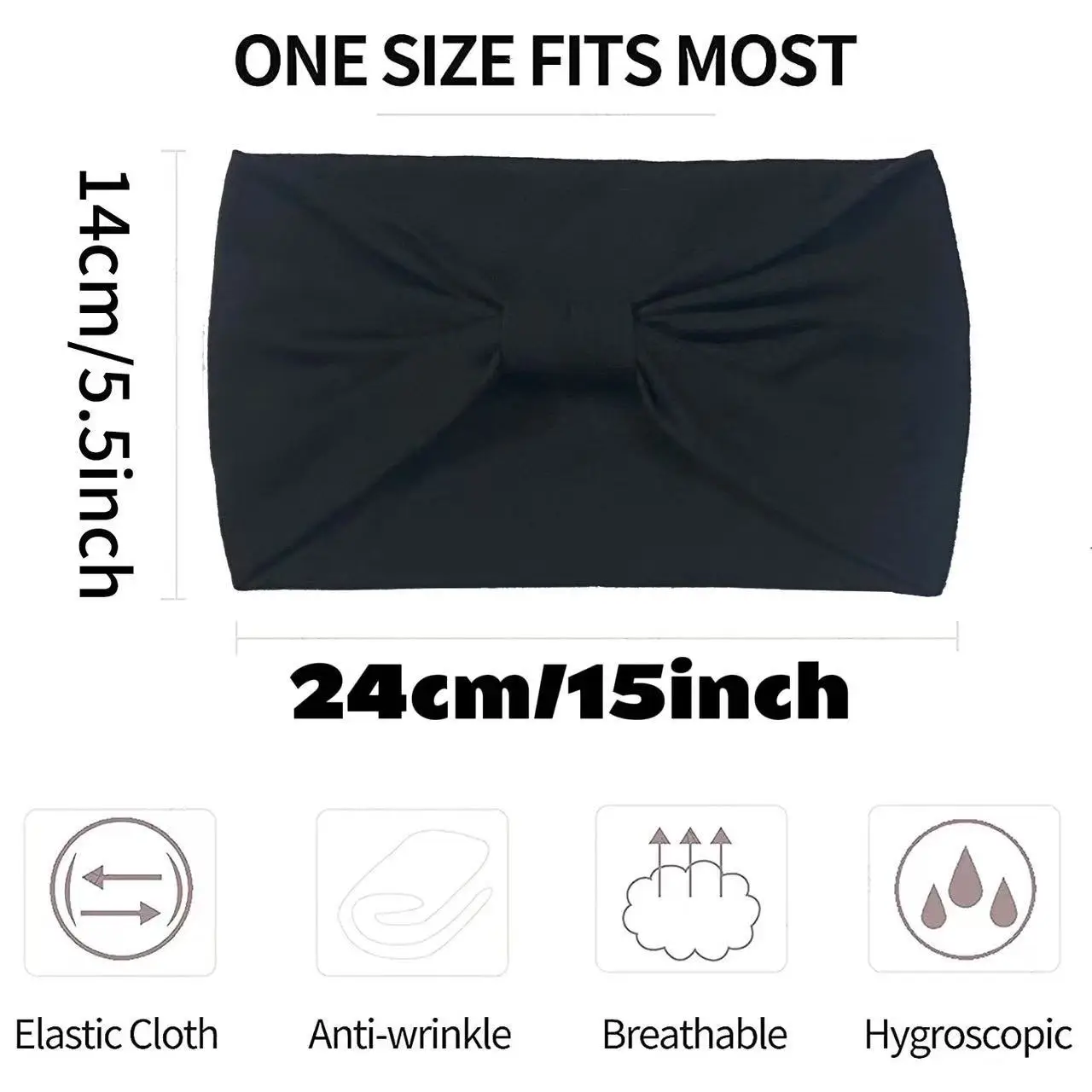 Green Elastic Sports Hair Band with Bow - Image 23