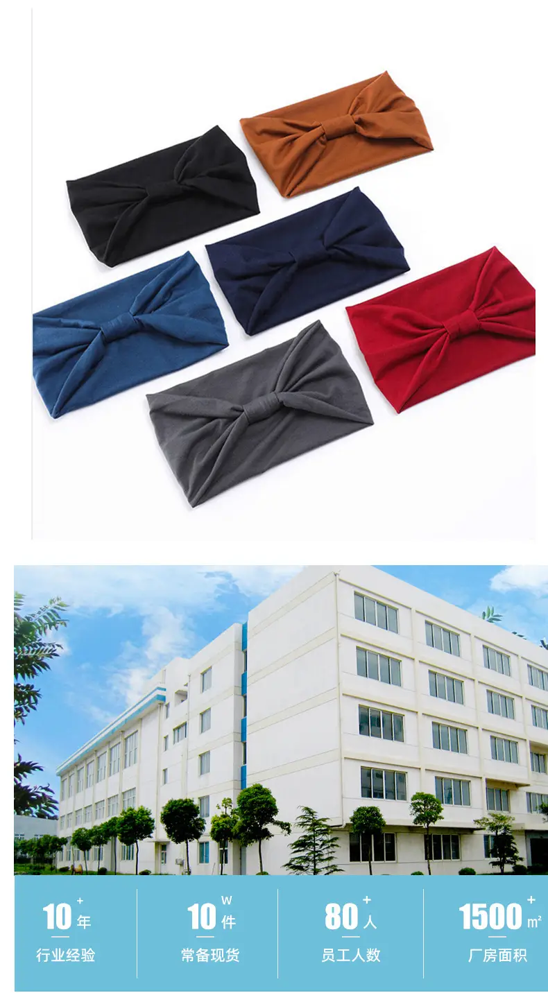 Green Elastic Sports Hair Band with Bow — feature 13