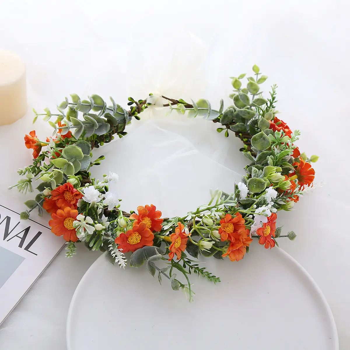 Fairy Rose Hair Band for Bridesmaids & Wedding Wear — feature 17