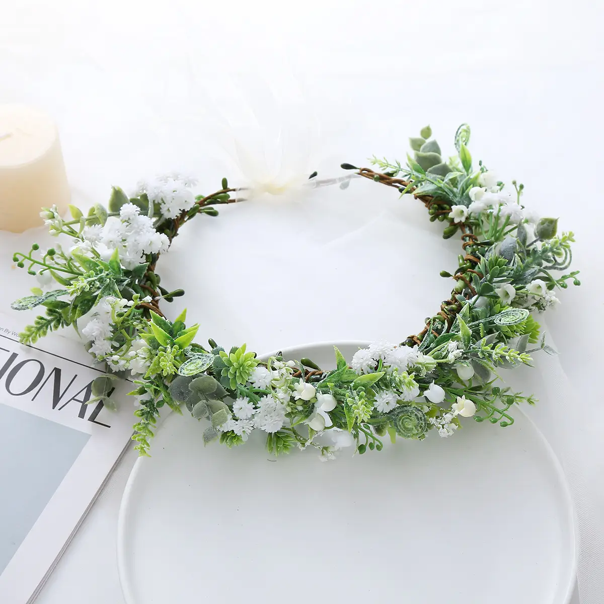Fairy Rose Hair Band for Bridesmaids & Wedding Wear — feature 21