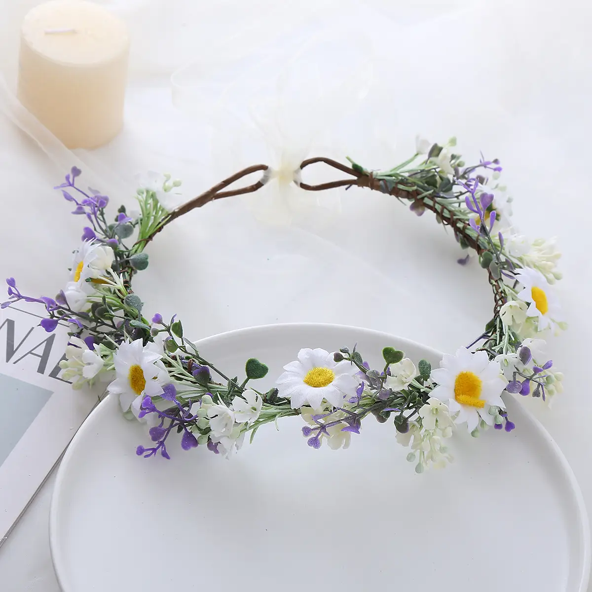 Fairy Rose Hair Band for Bridesmaids & Wedding Wear — feature 3