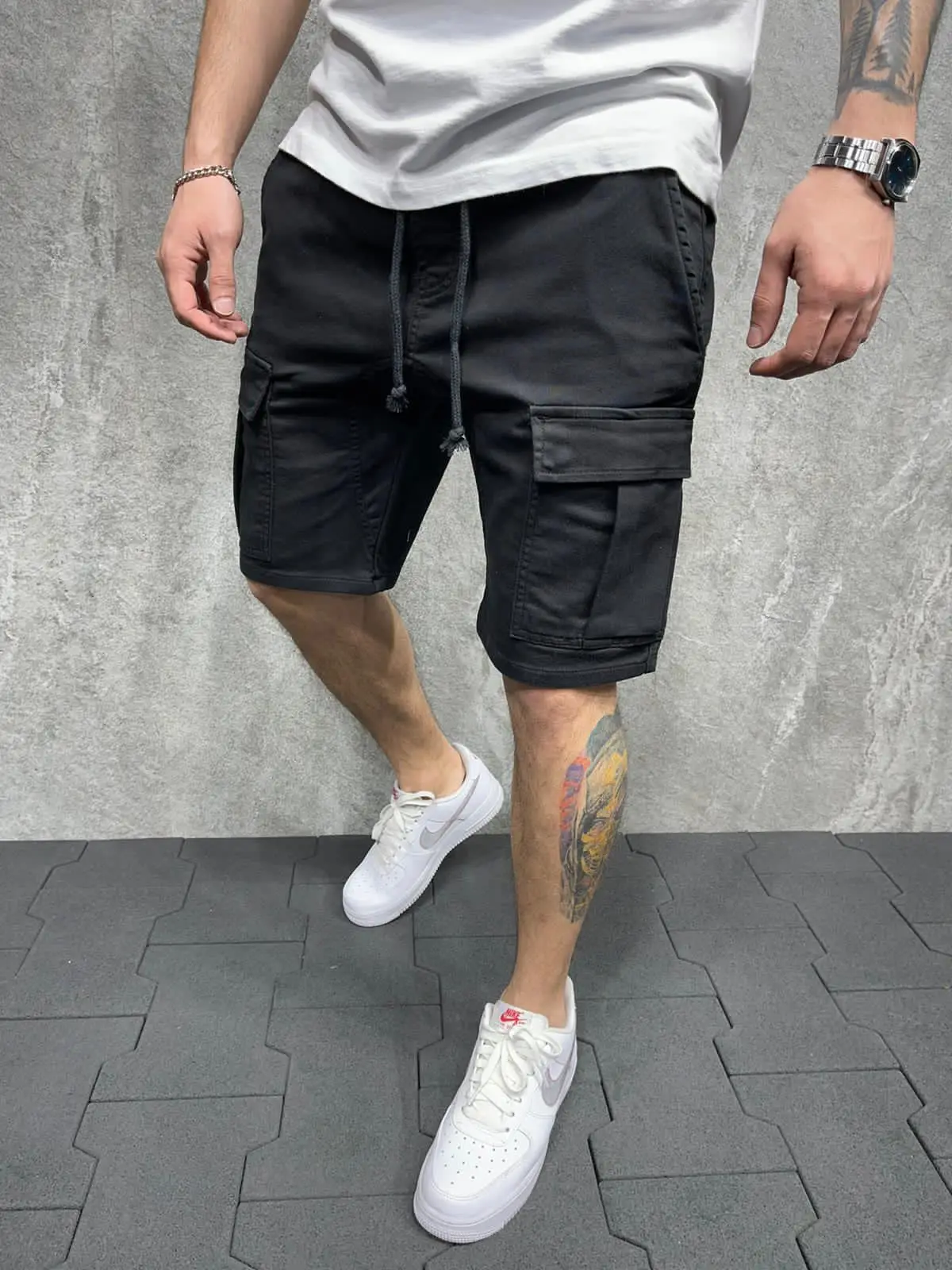 Men's Tan Multi-Pocket Work Shorts 2022 — feature 5