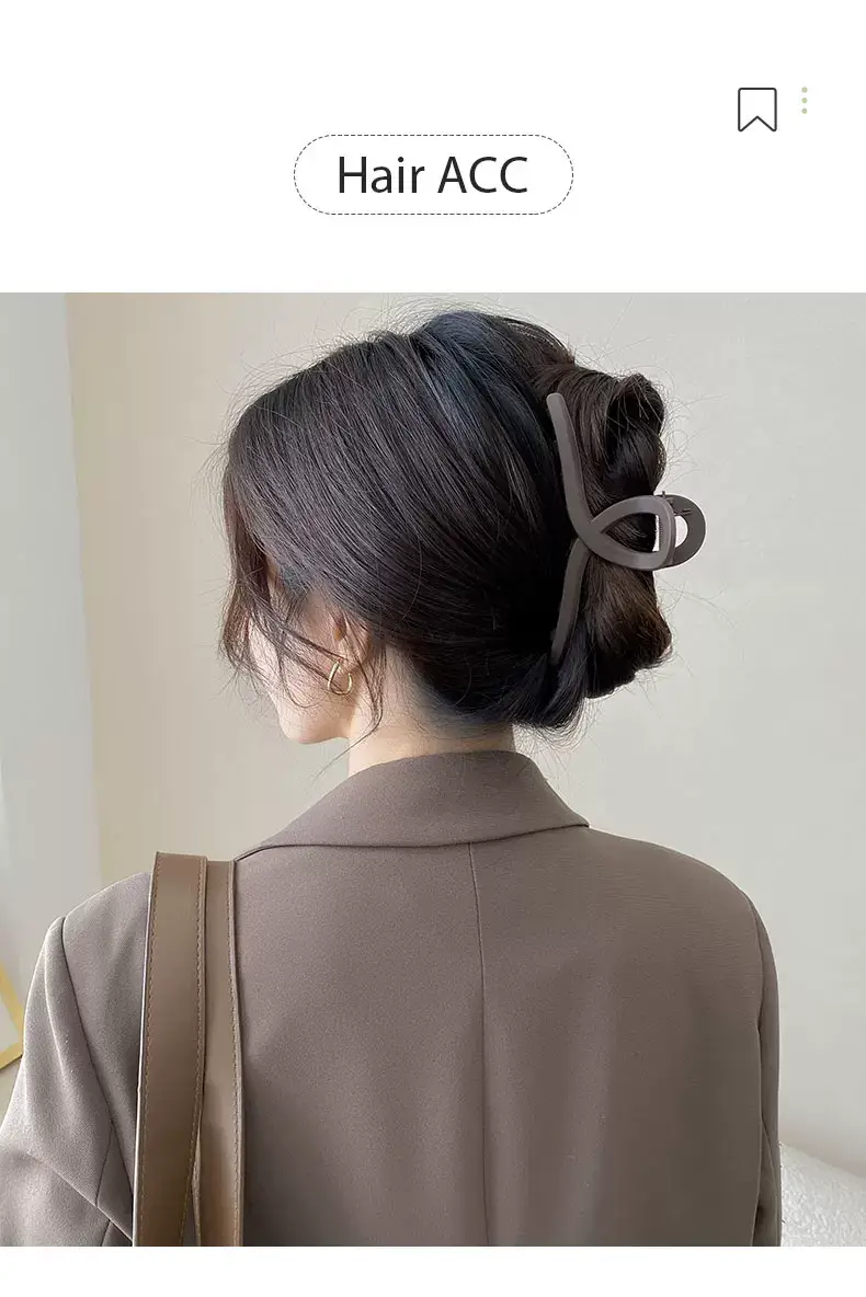 Frosted Hair Clip for Large Shark Back Head Disc — feature 2