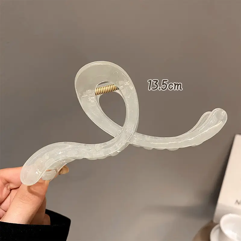 Frosted Hair Clip for Large Shark Back Head Disc