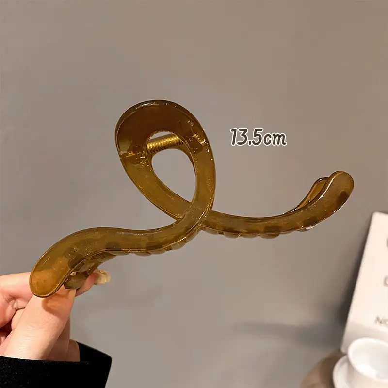 Frosted Hair Clip for Large Shark Back Head Disc