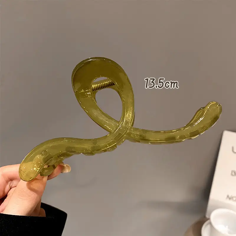 Frosted Hair Clip for Large Shark Back Head Disc