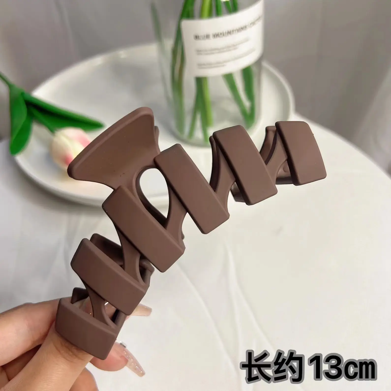 Frosted Hair Clip for Large Shark Back Head Disc
