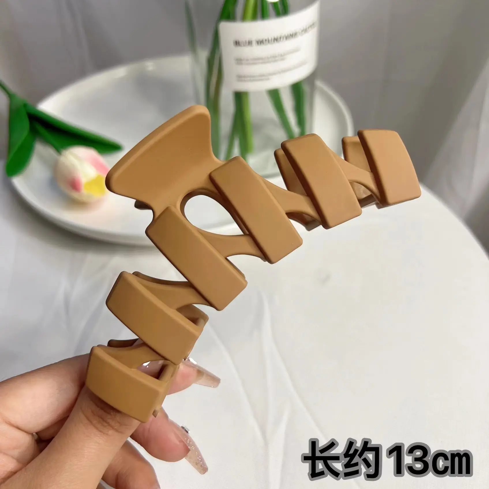 Frosted Hair Clip for Large Shark Back Head Disc