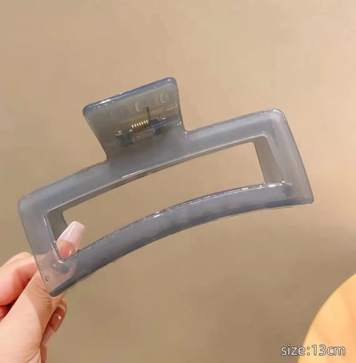 Frosted Hair Clip for Large Shark Back Head Disc