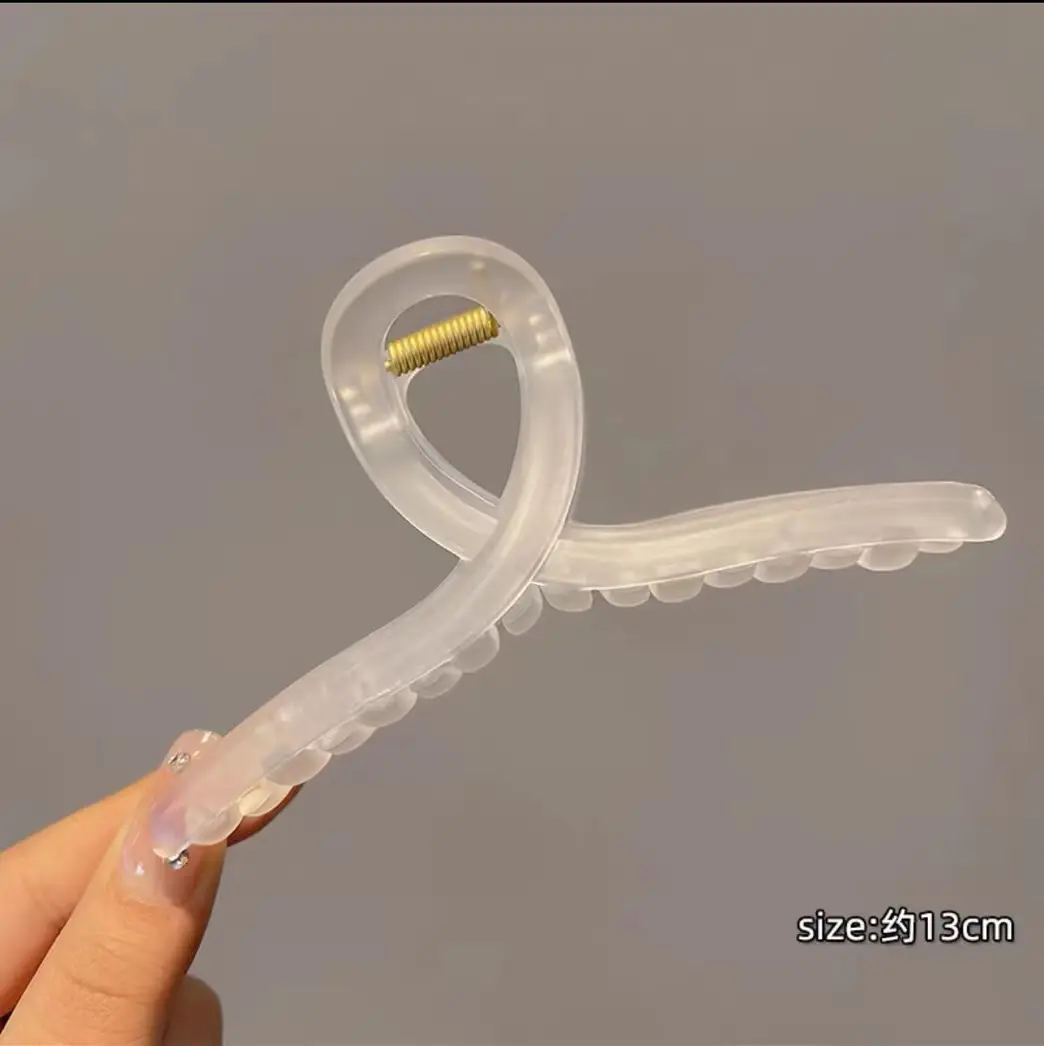 Frosted Hair Clip for Large Shark Back Head Disc