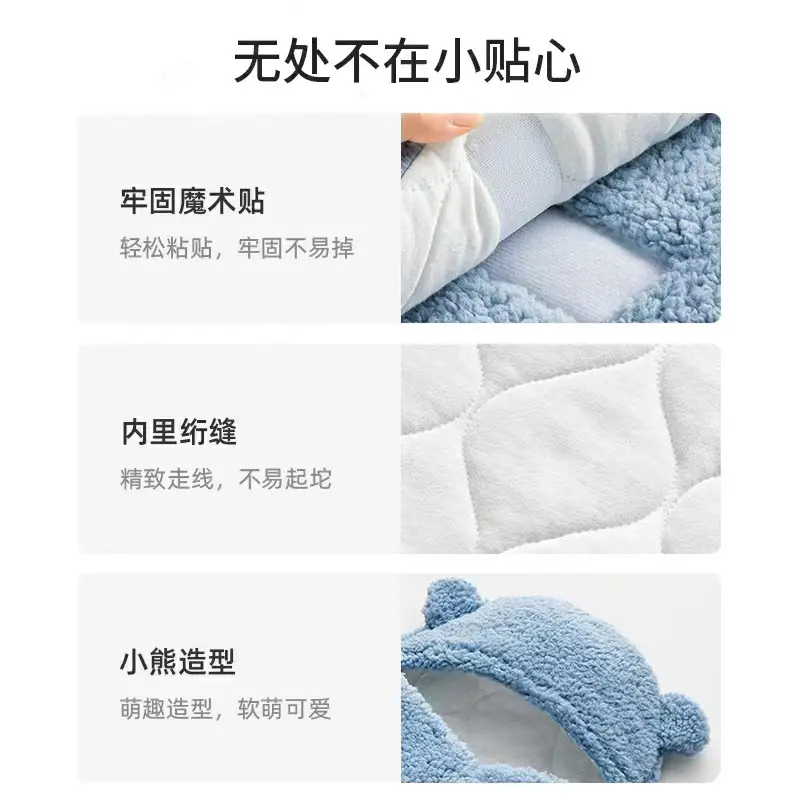 Anti-Kick Baby Sleeping Bag Blue Cotton Winter Warm - Image 28