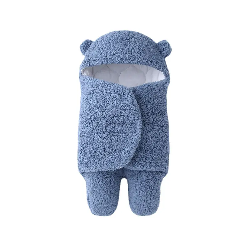 Anti-Kick Baby Sleeping Bag Blue Cotton Winter Warm - Image 30