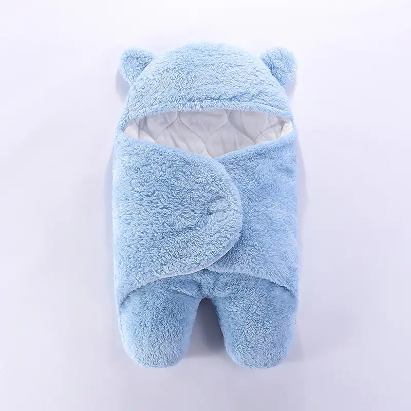 Anti-Kick Baby Sleeping Bag Blue Cotton Winter Warm - Image 12