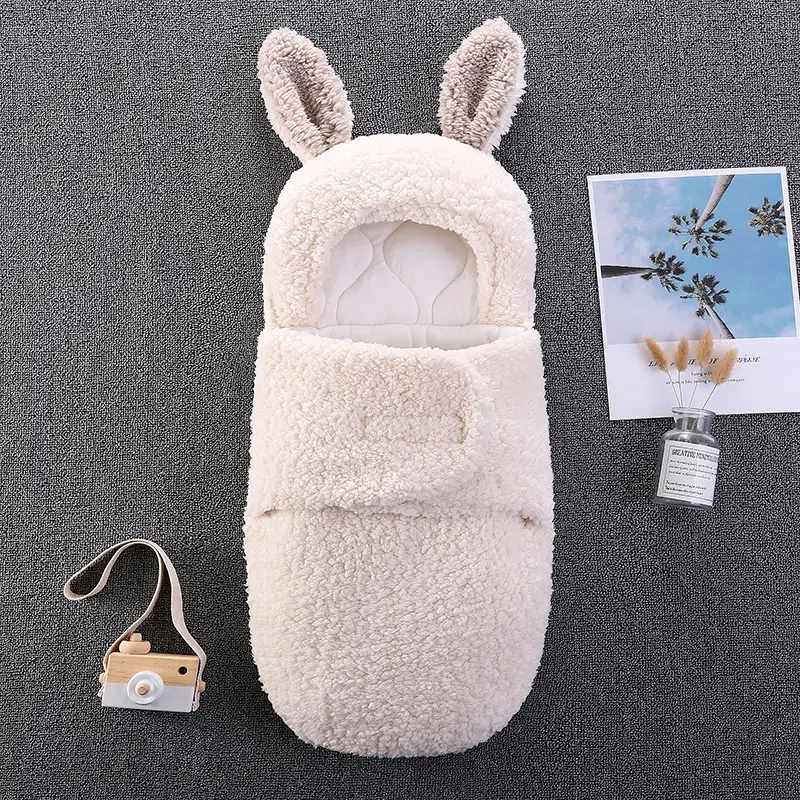 Anti-Kick Baby Sleeping Bag Blue Cotton Winter Warm - Image 21