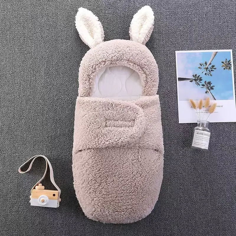 Anti-Kick Baby Sleeping Bag Blue Cotton Winter Warm - Image 25