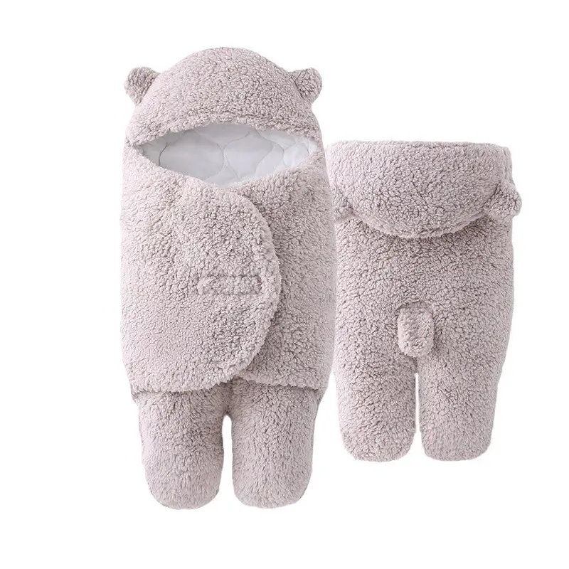 Anti-Kick Baby Sleeping Bag Blue Cotton Winter Warm - Image 3