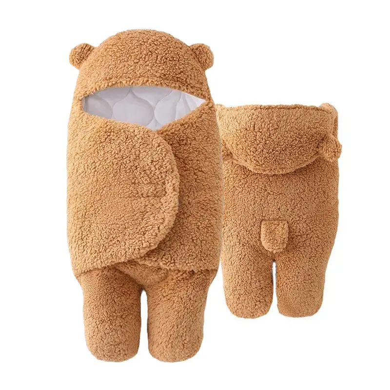 Anti-Kick Baby Sleeping Bag Blue Cotton Winter Warm - Image 4