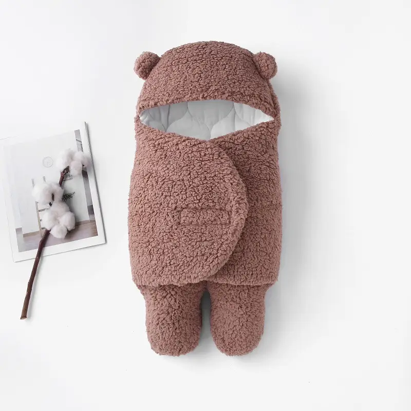Anti-Kick Baby Sleeping Bag Blue Cotton Winter Warm - Image 6