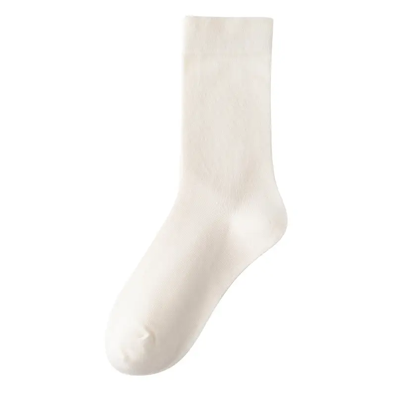 New Women's Cotton Socks, Deodorant and Breathable Mid-Calf Socks, Loose Mouth Confinement Socks, Sweat-Absorbent and Antibacterial Women's Pile Socks That Do Not Tighten the Feet