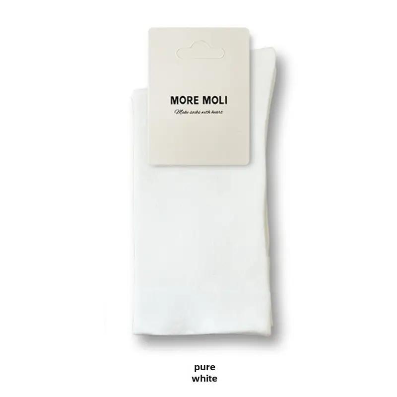 New Women's Cotton Socks, Deodorant and Breathable Mid-Calf Socks, Loose Mouth Confinement Socks, Sweat-Absorbent and Antibacterial Women's Pile Socks That Do Not Tighten the Feet
