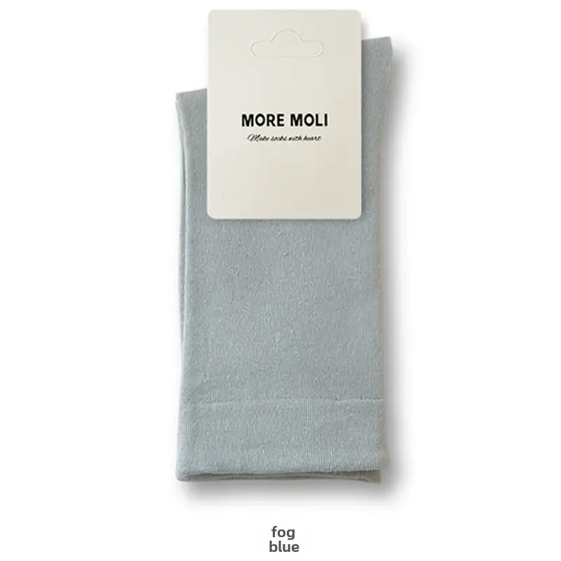 New Women's Cotton Socks, Deodorant and Breathable Mid-Calf Socks, Loose Mouth Confinement Socks, Sweat-Absorbent and Antibacterial Women's Pile Socks That Do Not Tighten the Feet