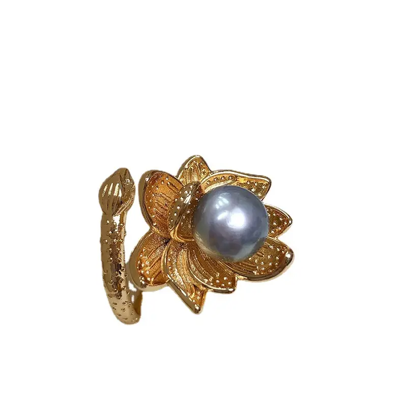 Freshwater Pearl Rings for Women Gold Plated