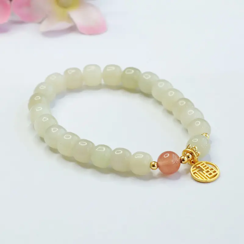 Guan Yu Jade Bracelet with Salt Pearl Pendant — feature 12