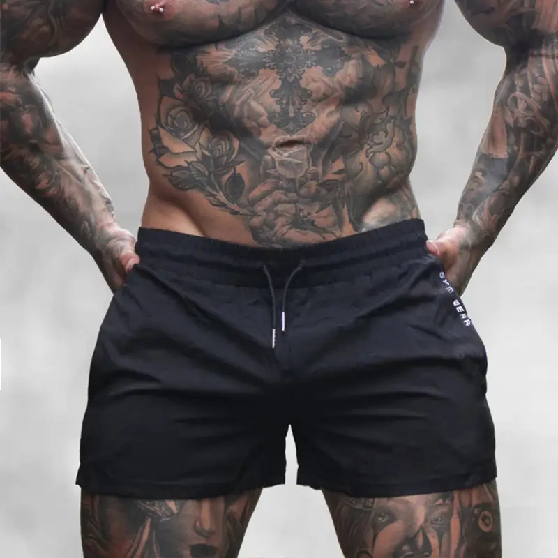 Men's Black Quick-Drying Marathon Shorts Eurasian Double Size