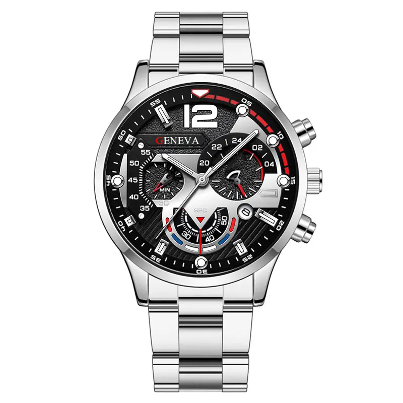 Men's Gold Chronograph Watch with 3-Eye Display - Image 11